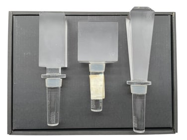 VERA WANG WEDGWOOD CRYSTAL DECANTER STOPPERS