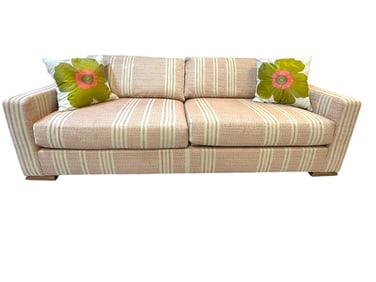 KRAVET FURNITURE STRIPED SOFA W CUSTOM UPHOLSTERY