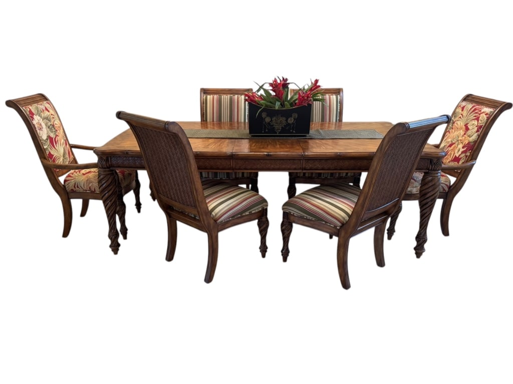 TOMMY BAHAMA STYLE SCHNADIG DINING ROOM SET (1 of 9)