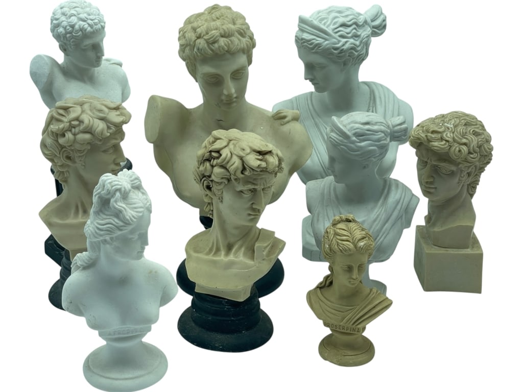 COLLECTION OF CLASSICAL STYLE BUST STATUES (1 of 5)