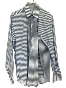 BRIONI MEN'S LONG SLEEVE BUTTON-DOWN DRESS SHIRT L