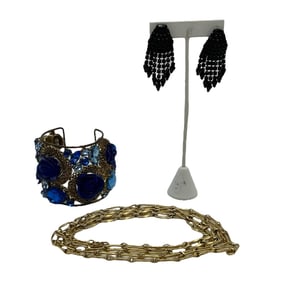 VINTAGE COSTUME JEWELRY LOT (3) PCS