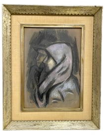 BERNARD GUSSOW PASTEL DRAWING 29"