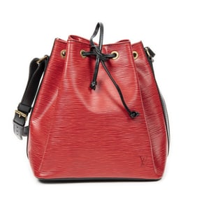 LOUIS VUITTON RED EPI LEATHER NOÉ DRAWSTRING BAG