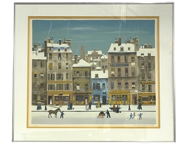 MICHEL DELACROIX SIGNED LITHOGRAPH  30"