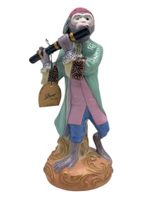 ANDREA SADEK PORCELAIN MONKEY PLAYING FLUTE 13"