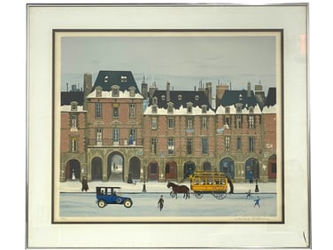 MICHEL DELACROIX SIGNED LITHOGRAPH 30"