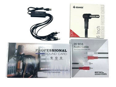 PROFESSIONAL SOUND CARD W/ EXTRA CABLES
