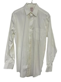 BROOKS BROTHERS MEN'S WHITE DRESS SHIRT