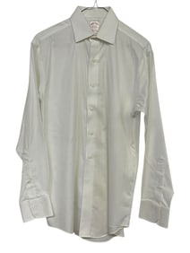 BROOKS BROTHERS MENS WHITE DRESS SHIRT