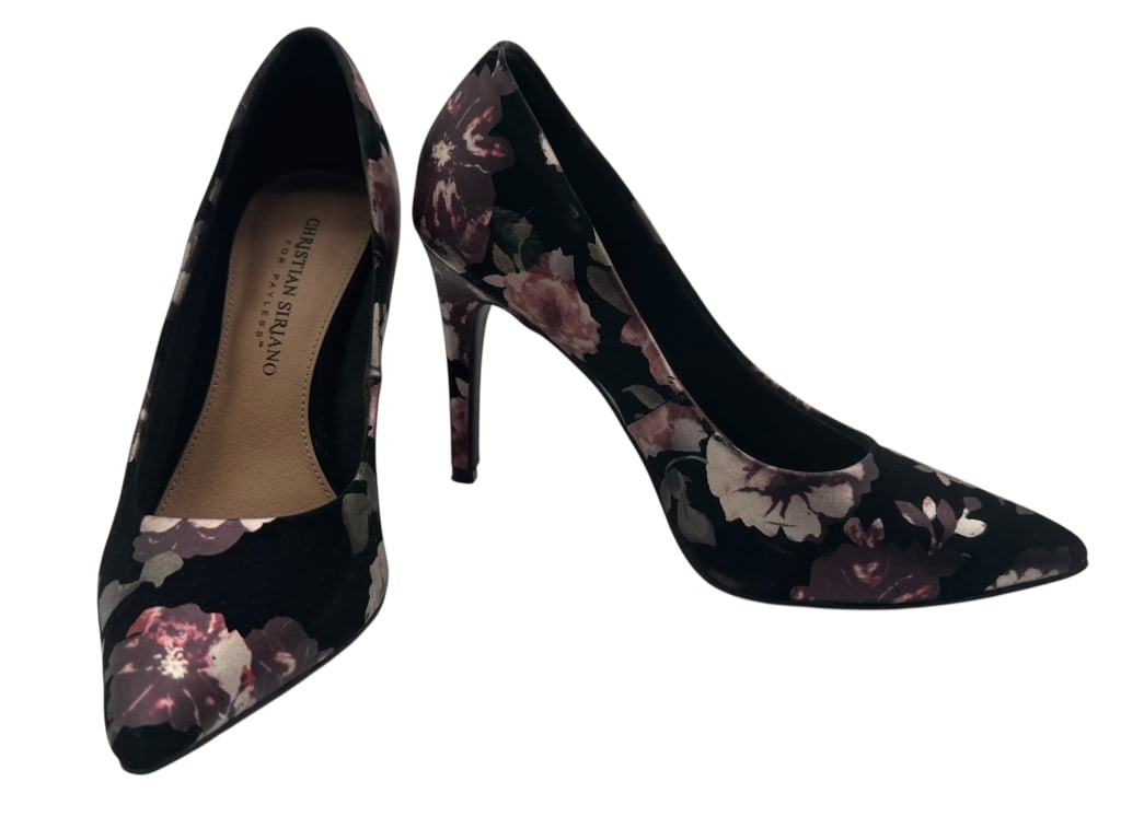 :CHRISTIAN SIRIANO  FLORAL PUMPS SIZE 7 (1 of 4)