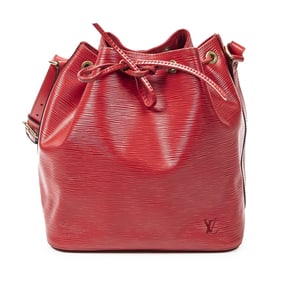LOUIS VUITTON NOE EPI LEATHER PM RED