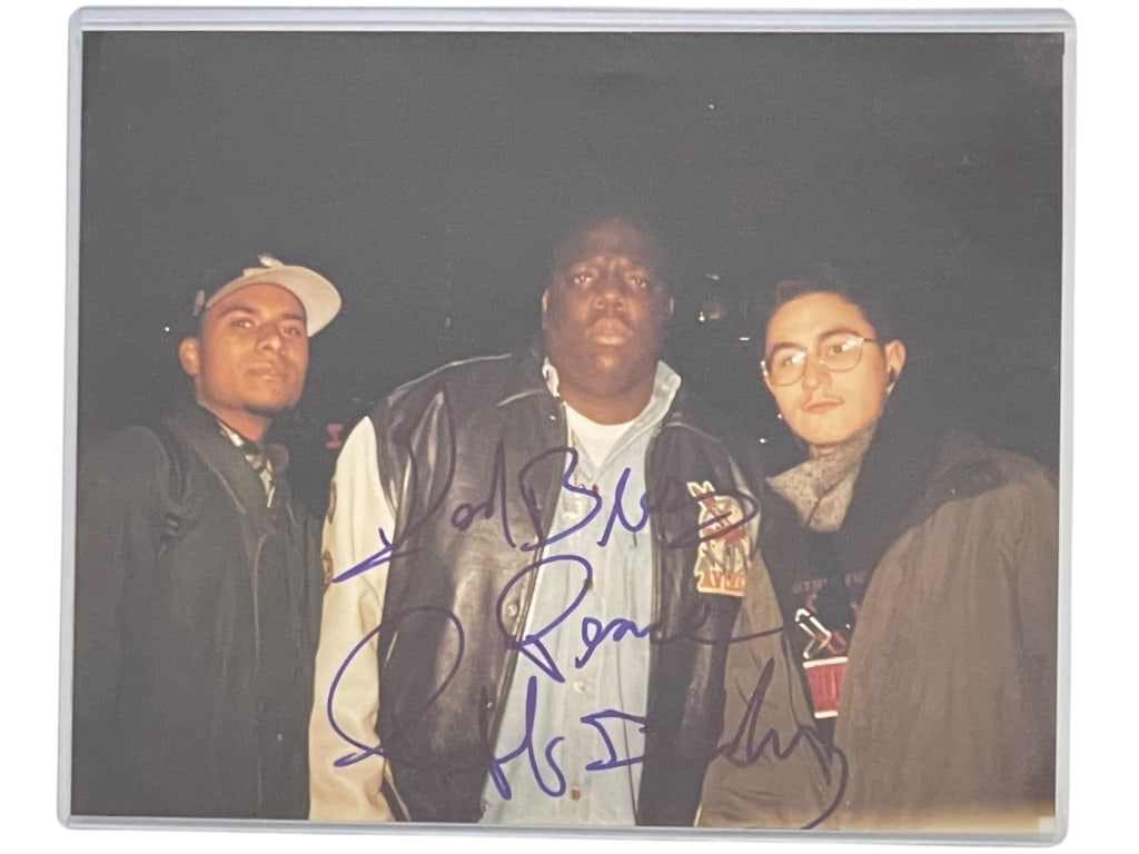 PHOTO OF BIGGIE SMALLS SIGNED BY PUFF DADDY (1 of 6)