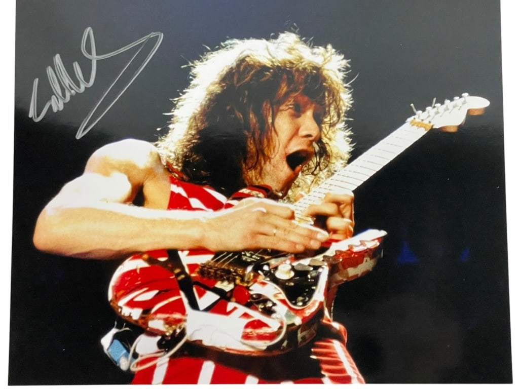 EDDIE VAN HALEN AUTOGRAPHED PHOTO (1 of 4)