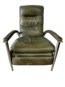 ETHAN ALLEN RADIUS RECLINING LEATHER CHAIR