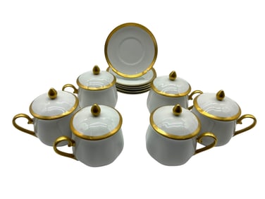 SET OF 12 SEYEI DESSERT CUPS AND SAUCERS