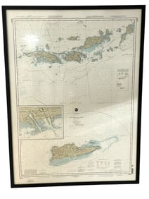 NOAA NAUTICAL MAP VIRGIN GORDA TO ST. THOMAS 50"