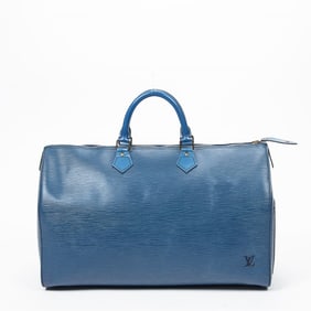 RARE LOUIS VUITTON Y 40 BLUE EPI  SPEEDY