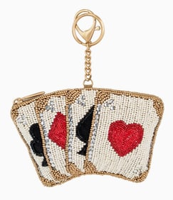 NEW MARY FRANCES LET'S PLAY CHANGE PURSE/KEY RING