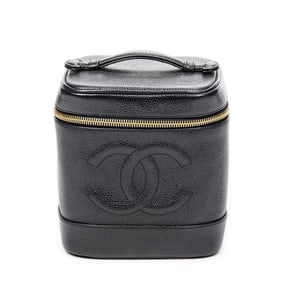 CHANEL TIMELESS TALL VANITY CASE – BLACK CAVIAR