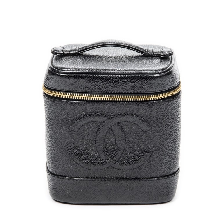 CHANEL TIMELESS TALL VANITY CASE – BLACK CAVIAR (1 of 13)