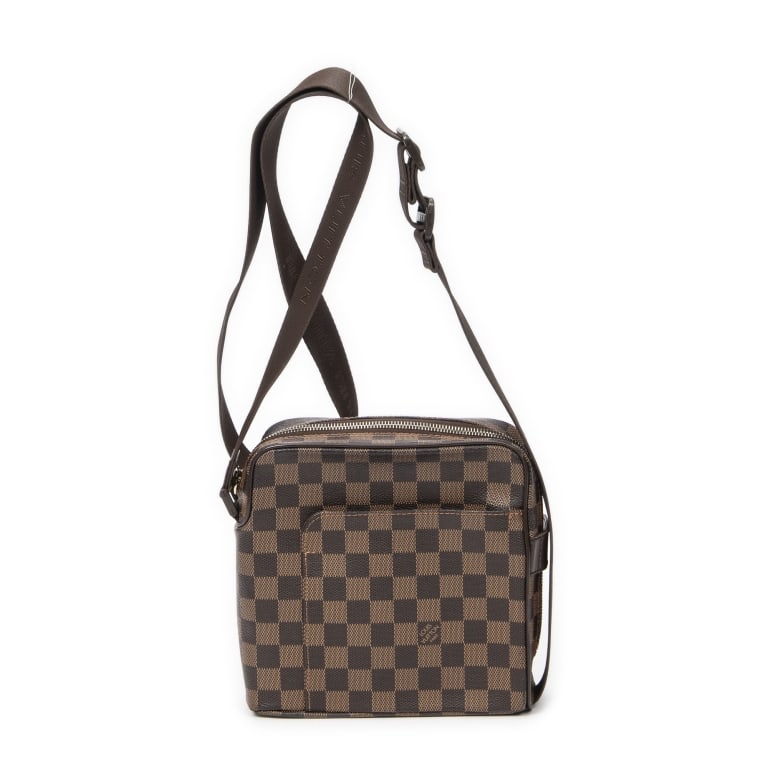 LOUIS VUITTON OLAV PM DAMIER EBENE SHOULDER BAG (1 of 11)