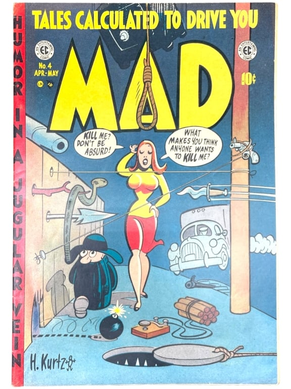 MAD MAGAZINE NO. 4 EC COMICS COMIC BOOK (1 of 5)