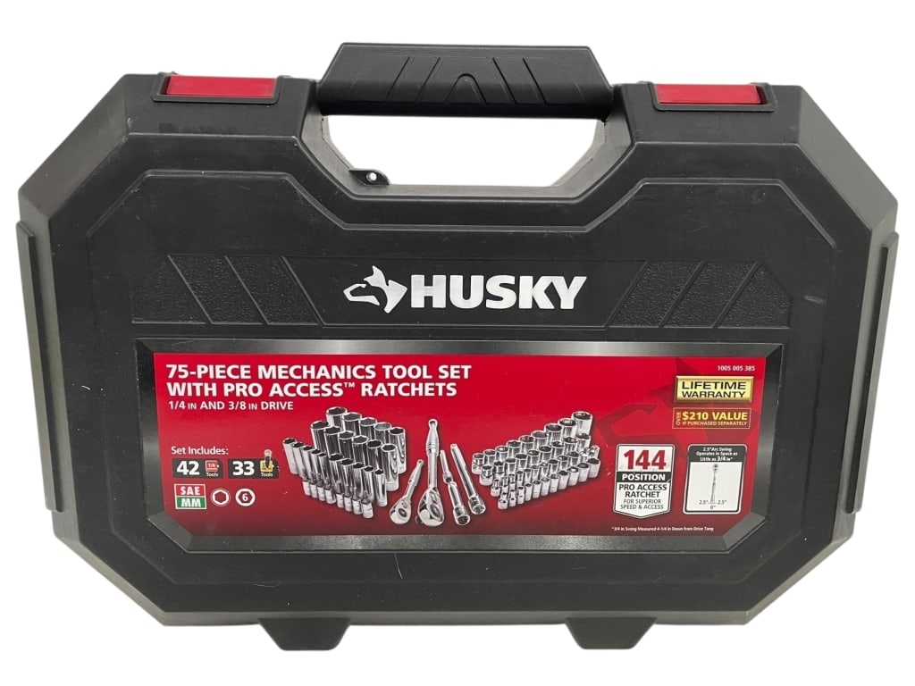 HUSKY 75-PIECE MECHANICS TOOL SET (1 of 2)