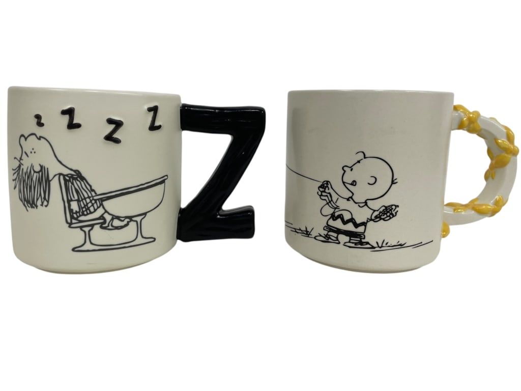 2 HALLMARK PEANUTS CHARLIE BROWN SCHROEDER MUGS (1 of 7)