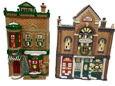 2  DEPARTMENT 56 HOLIDAY VILLAGE BUILDINGS