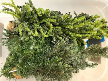 LOT OF ARTIFICIAL HOLIDAY TREES