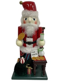 VINTAGE GERMAN STYLE SANTA CLAUS NUTCRACKER 15.5"