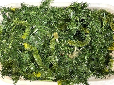 LARGE TUB OF ARTIFICIAL CHRISTMAS GARLAND
