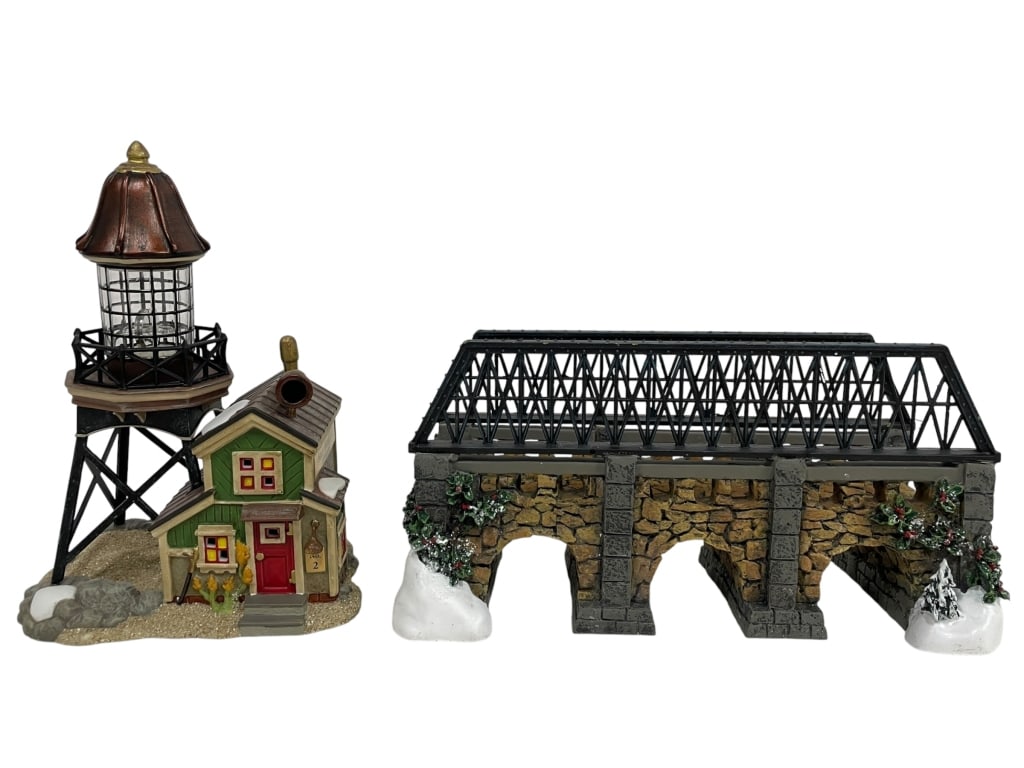 2 DEPARTMENT 56 HOLIDAY VILLAGE ACCESSORY PIECES (1 of 8)