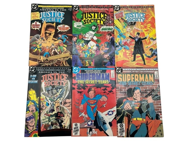 LOT OF 6 DC COMICS – JUSTICE SOCIETY OF AMERICA (1 of 9)