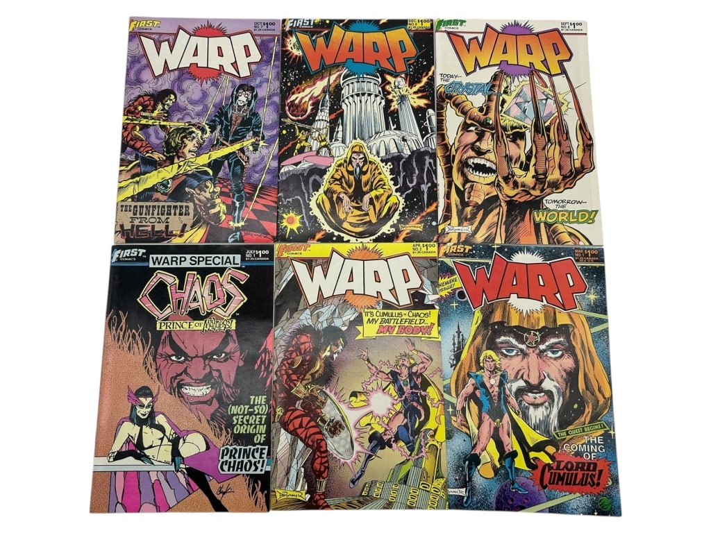 SET OF 6 FIRST COMICS "WARP!" AND CHAOS SPECIAL (1 of 9)