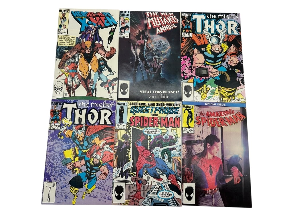 LOT OF 6 VINTAGE MARVEL COMICS (1 of 9)