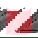 HERMÈS EVELYN PM SHOULDER BAG IN RED CLEMENCE