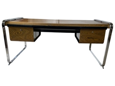 PETER PROTZMAN FOR HERMAN MILLER ZEBRAWOOD DESK