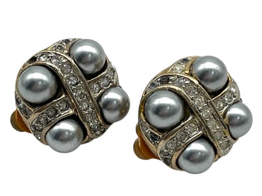 VINTAGE MID-CENTURY STYLE CLIP-ON EARRINGS