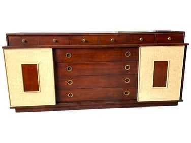 MID-CENTURY MODERN WALNUT CREDENZA SIDEBOARD 72"