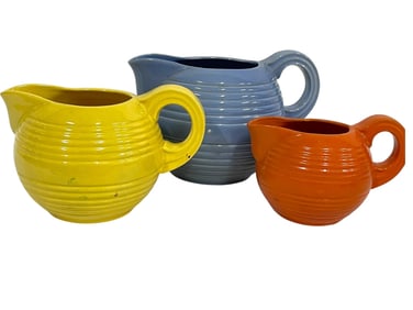 SET OF THREE STANGL POTTERY PITCHERS