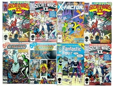 COLLECTION OF 8 VINTAGE COMIC BOOKS MARVEL D.C.
