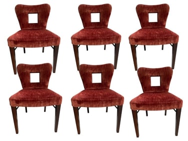F 6 MID-CENTURY MODERN STYLE DINING CHAIRS