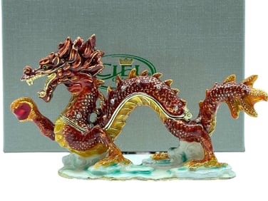NEW! DRAGON TRINKET BOX NIB