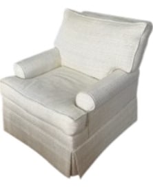 DURALEE LOUNGE CHAIR WITH CLARKE & CLARKE FABRIC