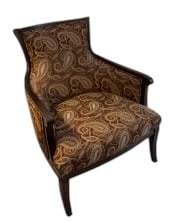 ARHAUS UPHOLSTERED ARMCHAIR WITH WOODEN FRAME 36"