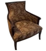 ARHAUS ACCENT CHAIR WITH PAISLEY