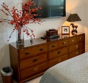 HICKORY YEW WOOD 6-DRAWER DRESSER