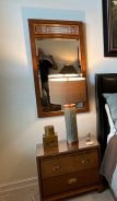 PAIR OF HICKORY YEW WOOD NIGHTSTANDS 25"